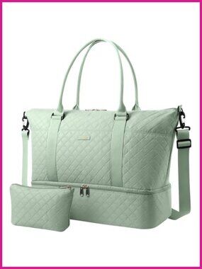 Travel Duffel Bag Weekender Carry On Gym Tote with Shoe Compartment